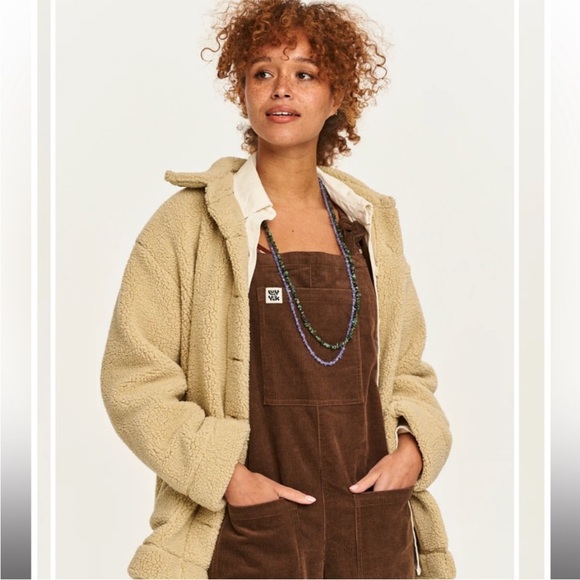 Lucy & yak brown corduroy dungarees overalls - Picture 2 of 9